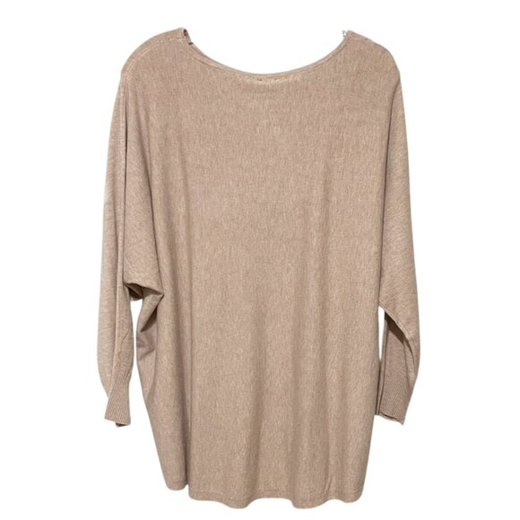 Aaeda 1x Mauve Floral Applique Dolman Sleeve Sweater NEW WITH TAGS - Picture 3 of 6